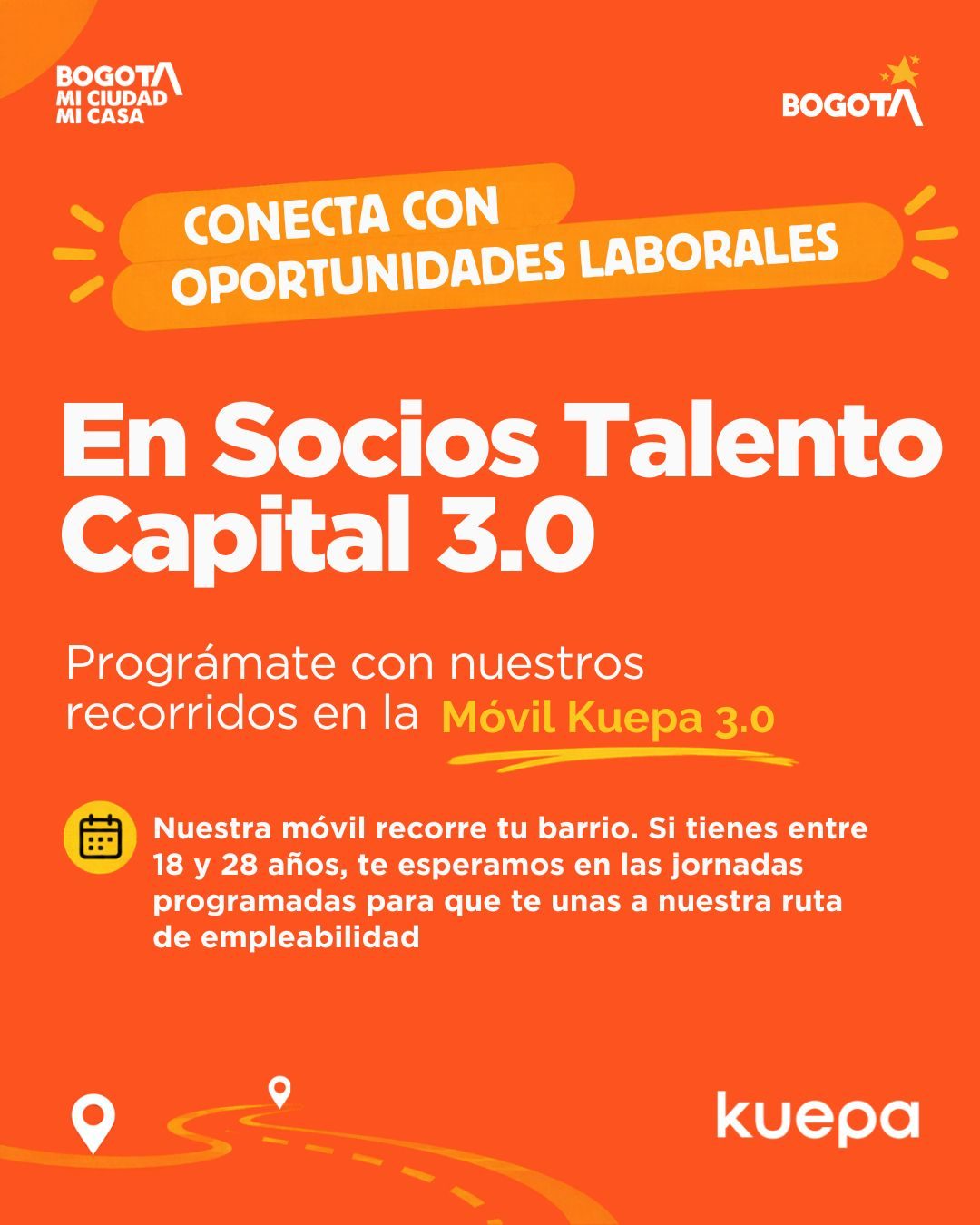 Kuepa Bogotá: Empleo y Formación para Jóvenes | Móvil 3.0